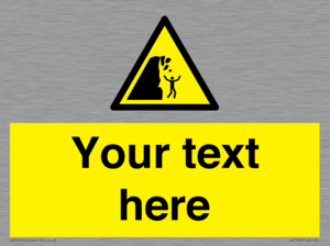 Custom Warning unstable cliff